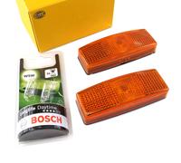 2x Hella Luci di Demarcazione Laterali Posteriore Bosch Lampadina W5W 12V