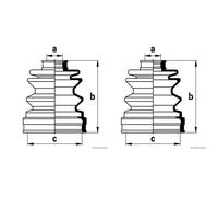 2X HERTH+BUSS JAKOPARTS KIT Di GUARNIZIONI Per MAZDA 323 MX-5
