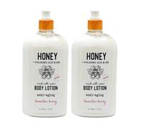 2x HOME & BODY CO Miele + Acido Ialuronico Antiage Corpo Lozione Lavanda Miele
