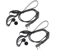 2x HQRP Auricolare Cuffie Ptt Mic per Kenwood TK-3230 TK-3230XLS TK-3402 TK-5220