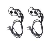 2X HQRP Auricolari Con Microfono PTT Per Kenwood TK-3302 TK-3312 TK-3360 TK-3400
