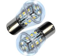 2x HQRP BA15s Base 15 LED SMD3528 Lampadina per 1141 1156 Jayco Rv Interno /