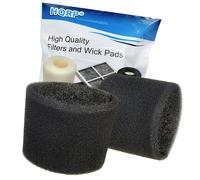 2x HQRP Filtro Schiuma Maniche Per Shop-Vac QPS35 QPS40 QPL650 QPM45 QPM45A 2010