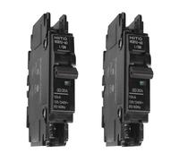 2x HQRP UL 489 Miniatura Disgiuntore HCB1U-60C20/1 Serie 1 Palo Breaker 20A