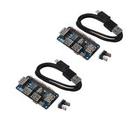 2X HUB HAT USB A 4 Porte per Scheda di Estensione 3/2 / Zero W da USB A UA6536