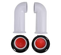 2X Ibc Container Adattatore Uscita Beccuccio 90° Pioggia Acqua Accessori 60mm