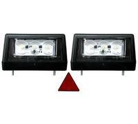 2X Illuminazione Targa LED E9 E Triangolo Per Camion Rimorchio Caravanna