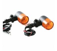 2x Indicatore di direzione universale moto Amber Blinker Lights Lamp Cafe Racer