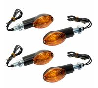 2x Indicatore Paio Occhio Gatto 20 MM Nero Omologati per Hyosung Kawasaki KTM