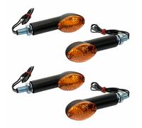 2x Indicatore Paio Occhio Gatto 40 MM Nero Omologati per Yamaha SRX TDM Tt TZR
