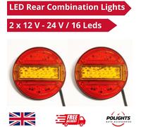 2X Indicatore Ultra Sottile 12-24V Luci di Coda LED da Incasso Lampade Hambur...