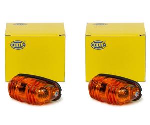 2x Indicatori Laterali Lampeggiante Luce Anteriore Posteriore per Auto D'Epoca