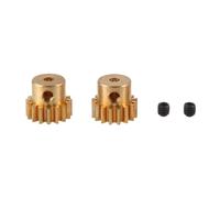 2X(Ingranaggio Motore Pignone In Metallo con Albero da 2,3 mm 48DP M0.6 M0.7918