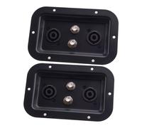 2x Jack Plates with Dual SpeakON NL4 1/4" Female Jacks for PA Speakers &Cabinets