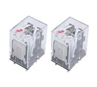 2X Jqx-13F Ly2 Ac 24V Coil 8-Pin Dpdt Rosso Led Relè Elettromagnetico