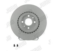 2x JURID 561387JC Disco freno Anteriore per FIAT Doblo Cargo (223) STILO (192)
