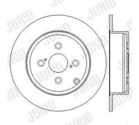 2x JURID 562600JC Disco freno Posteriore per TOYOTA COROLLA Verso (ZDE12, CDE12)