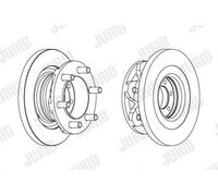 2x JURID 567118J Disco freno Anteriore per IVECO DAILY III Kasten/Kombi 290mm