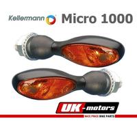 2x Kellermann Freccia Micro 1000 123100 Nero Nuovo Paio