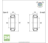 2X Kit Cuscinetto Mozzo Ruota Moog Ant Per Opel Ascona B Manta Vauxhall Chevette