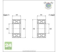 2X Kit Cuscinetto Mozzo Ruota Moog Per Vw Golf Iv Bora Ant Audi Tt A3