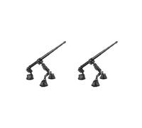 2X Kit di Montaggio A Ventosa per Auto con Adattatore per Testa A Sfera per Selfie Stick Invisibile per Accessori per Action Camera per X4 X3