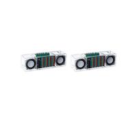 2X Kit DIY per Altoparlanti , Spettro Musicale LED Elettronico, Doppio Canale, Amplificatore per Altoparlante 8002 da 3 W