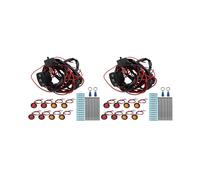 2X Kit Indicatori di Direzione con Interruttore A Bilanciere Universale per Moto, Kit Relè Lampeggiatore Clacson per SXS UTV ATV Dirt Bike per