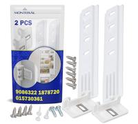 2x Kit Montaggio della Guide Porta Frigorifero Incasso alla Facciata