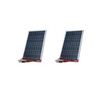 2X Kit Pannello Solare 12V Generatore Completo di Celle Solari Ricaricabili Portatili da Esterno da 30 W per La Casa