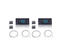 2X Kit Regolatore di Temperatura Erc112C, Regolatore di Refrigerazione Elettronico con Sensore Compatibile con 080G3491