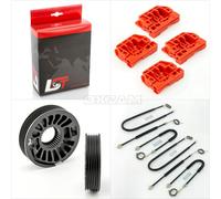 2x Kit Riparazione Regolatore Finestrino Anteriore SX & Dx Per VW Touran 1T