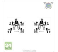 2X Kit Testina Braccio Oscillante Sospensione Dx+Sx Moog Ant Per Daewoo Kora ewo