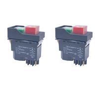 2X KJD17 Interruttori un Pulsante di Avvio Elettromagnetico un 6 Pin 15A AC1165