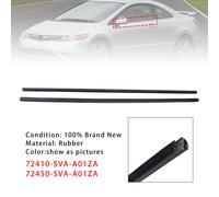 2X L&R Side Door Window Belt Trim Molding Per Honda Civic Coupe (2Dr) 06-11 H0