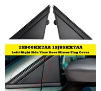 2X L+R Side View Door Mirror Flag Cover Molding Trim per Fiat 500 12-19 H7 Y