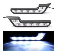 2x L-Shape 6 LED universale 12V luce diurna DRL paraurti guida anteriore