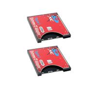 2X la Nuova Custodia per Schede Da Un CF Supporta la Scheda Wireless WIFI Tipo I Adattatore per Fotocamera SLR Rossa