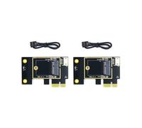 2X La Scheda Adattatore per Scheda di Rete Wireless da M.2 Un PCIE NGFF Supporta La Scheda di Rete 7260 8265 1650 1675X AX200 AX210