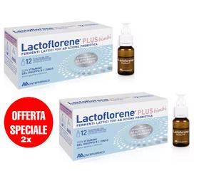 2X Lactoflorene Plus Bimbi Montefarmaco 24 Flaconcini - Fermenti Lattici Vivi