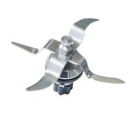 2X lama, compatibile con Monsieur Cuisine, SKMK1200 C3/D4 | E5, SKMK1100A1, Connect 2.0, testa coltello 4 lame, 7 denti, acciaio inox, anelli tenuta