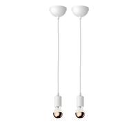 2x lampada a sospensione DORI bianco opaco 1x E27 max. 60W [EEK: E]