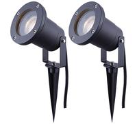 Lampada Da Esterno Spot Regolabile In Vetro Trasparente 1 Fiamma Set Da 2 [EEK: Inaditato]