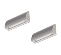 2x Lampada da parete LED / luce per scale SEGIN per esterni IP54 downlight [EEK: F]