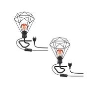 2x lampada da tavolo RETRA interruttore nero 1x E27 max. 60W [EEK: E]