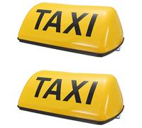 2X Lampada di Segnalazione TAXI Un LED con Indicatore Magnetico Impermeabil6222