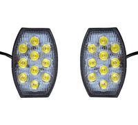 2x Lampada DRL Verticale Orizzontale Fit Lavoro Ovale 30W Luce Spot SUV...