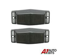 2x Lampada LED Semaforo Freccia Doppio Colore Lente Fumé Bianco/Giallo 12V-24V