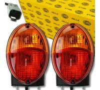 2x Lampada Posteriore Fanale Alogeno 12V 24V Universale Hella Agroluna SX Dx