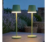 2x Lampada Solare LED Da Tavolo Esterno Globo Argento 41 cm IP44 [EEK: Non valutato]